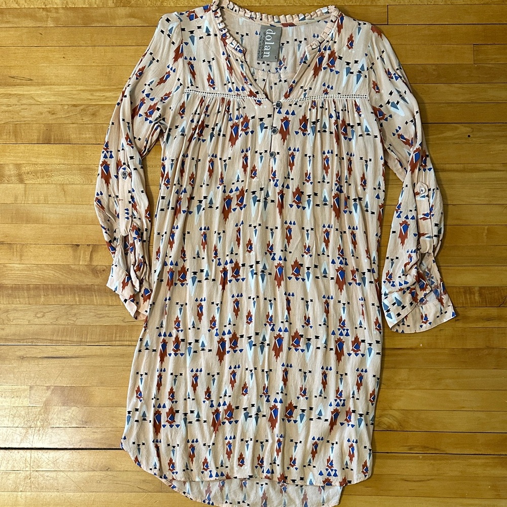 Anthropologie Dolan Left Coast Aztec Wanderlust Tunic Dress | S